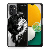 Thumbnail for Θήκη Samsung A04s Yin Yang από τη Smartfits με σχέδιο στο πίσω μέρος και μαύρο περίβλημα | Samsung A04s Yin Yang case with colorful back and black bezels