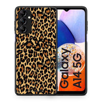 Thumbnail for Θήκη Samsung Galaxy A14 / A14 5G Animal Leopard από τη Smartfits με σχέδιο στο πίσω μέρος και μαύρο περίβλημα | Samsung Galaxy A14 / A14 5G Animal Leopard Case with Colorful Back and Black Bezels