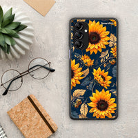 Thumbnail for Θήκη Samsung Galaxy A14 / A14 5G Autumn Sunflowers από τη Smartfits με σχέδιο στο πίσω μέρος και μαύρο περίβλημα | Samsung Galaxy A14 / A14 5G Autumn Sunflowers Case with Colorful Back and Black Bezels