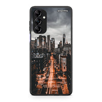 Thumbnail for Θήκη Samsung Galaxy A14 / A14 5G City Lights από τη Smartfits με σχέδιο στο πίσω μέρος και μαύρο περίβλημα | Samsung Galaxy A14 / A14 5G City Lights Case with Colorful Back and Black Bezels