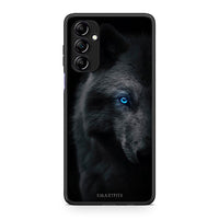 Thumbnail for Θήκη Samsung Galaxy A14 / A14 5G Dark Wolf από τη Smartfits με σχέδιο στο πίσω μέρος και μαύρο περίβλημα | Samsung Galaxy A14 / A14 5G Dark Wolf Case with Colorful Back and Black Bezels