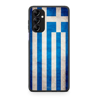 Thumbnail for Θήκη Samsung Galaxy A14 / A14 5G Flag Greek από τη Smartfits με σχέδιο στο πίσω μέρος και μαύρο περίβλημα | Samsung Galaxy A14 / A14 5G Flag Greek Case with Colorful Back and Black Bezels