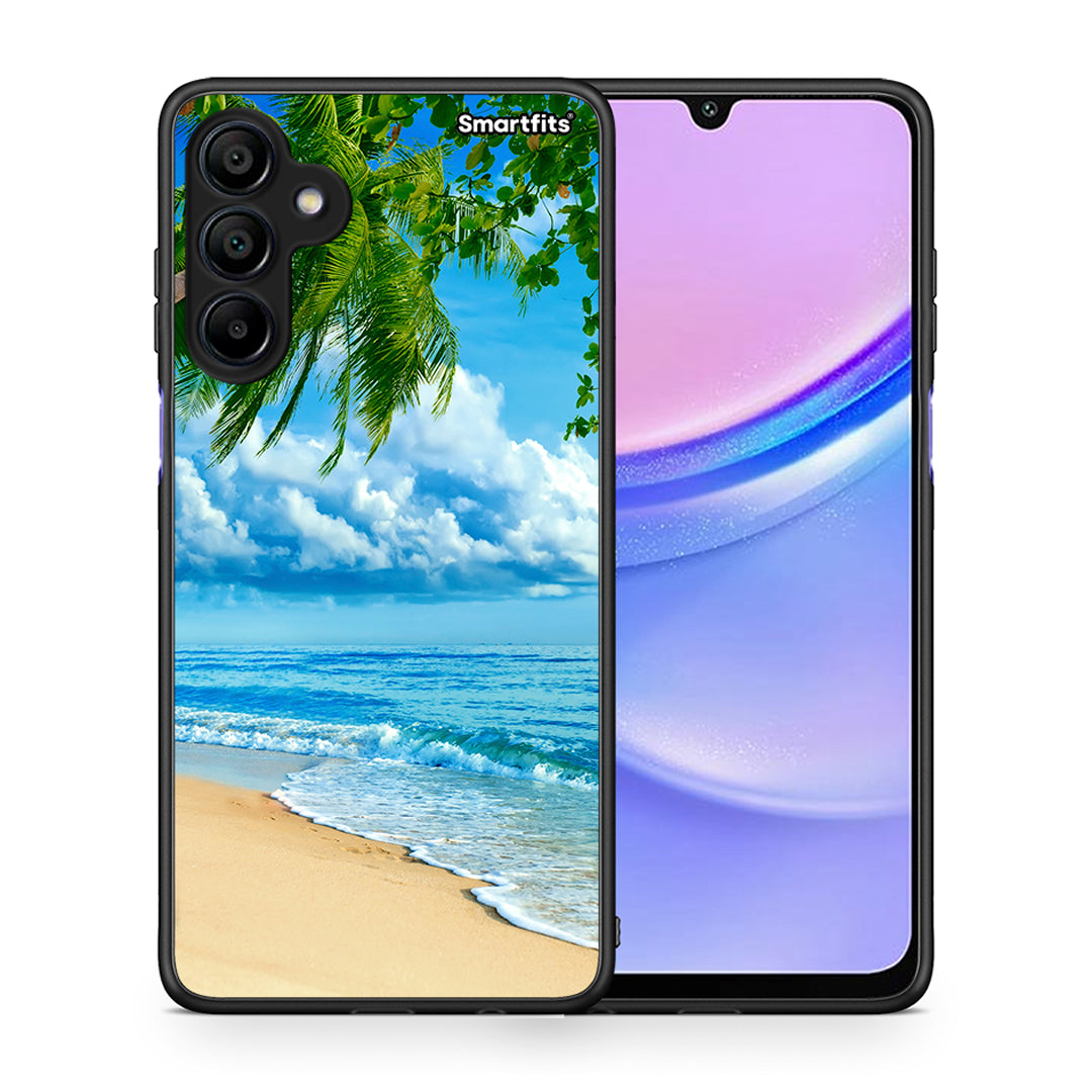 Θήκη Samsung Galaxy A15 4G Beautiful Beach από τη Smartfits με σχέδιο στο πίσω μέρος και μαύρο περίβλημα | Samsung Galaxy A15 4G Beautiful Beach case with colorful back and black bezels