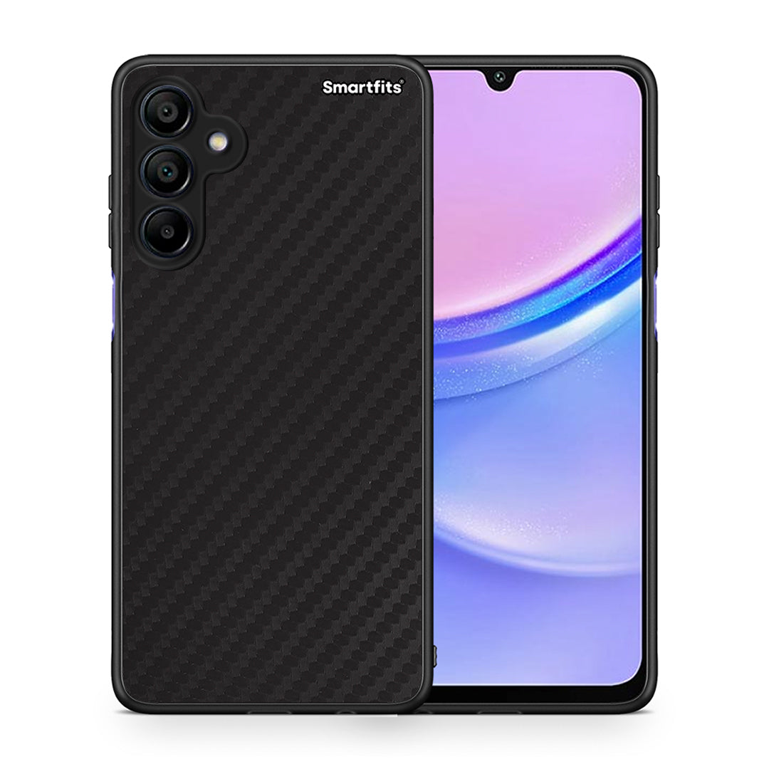 Θήκη Samsung Galaxy A15 4G Carbon Black από τη Smartfits με σχέδιο στο πίσω μέρος και μαύρο περίβλημα | Samsung Galaxy A15 4G Carbon Black case with colorful back and black bezels