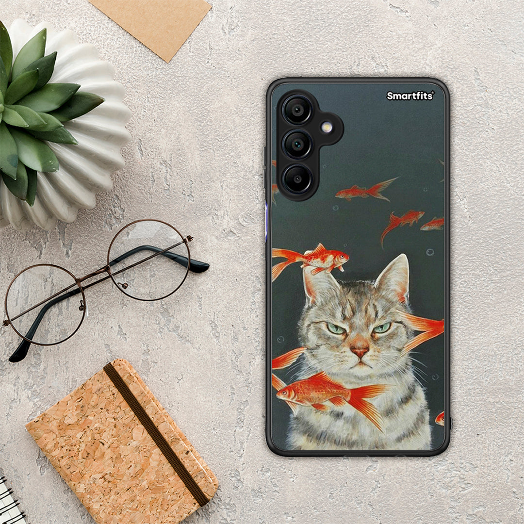 Cat Goldfish - Samsung Galaxy A15 4G case