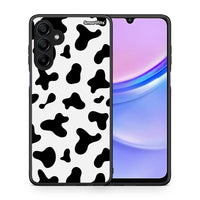 Thumbnail for Θήκη Samsung Galaxy A15 4G Cow Print από τη Smartfits με σχέδιο στο πίσω μέρος και μαύρο περίβλημα | Samsung Galaxy A15 4G Cow Print case with colorful back and black bezels