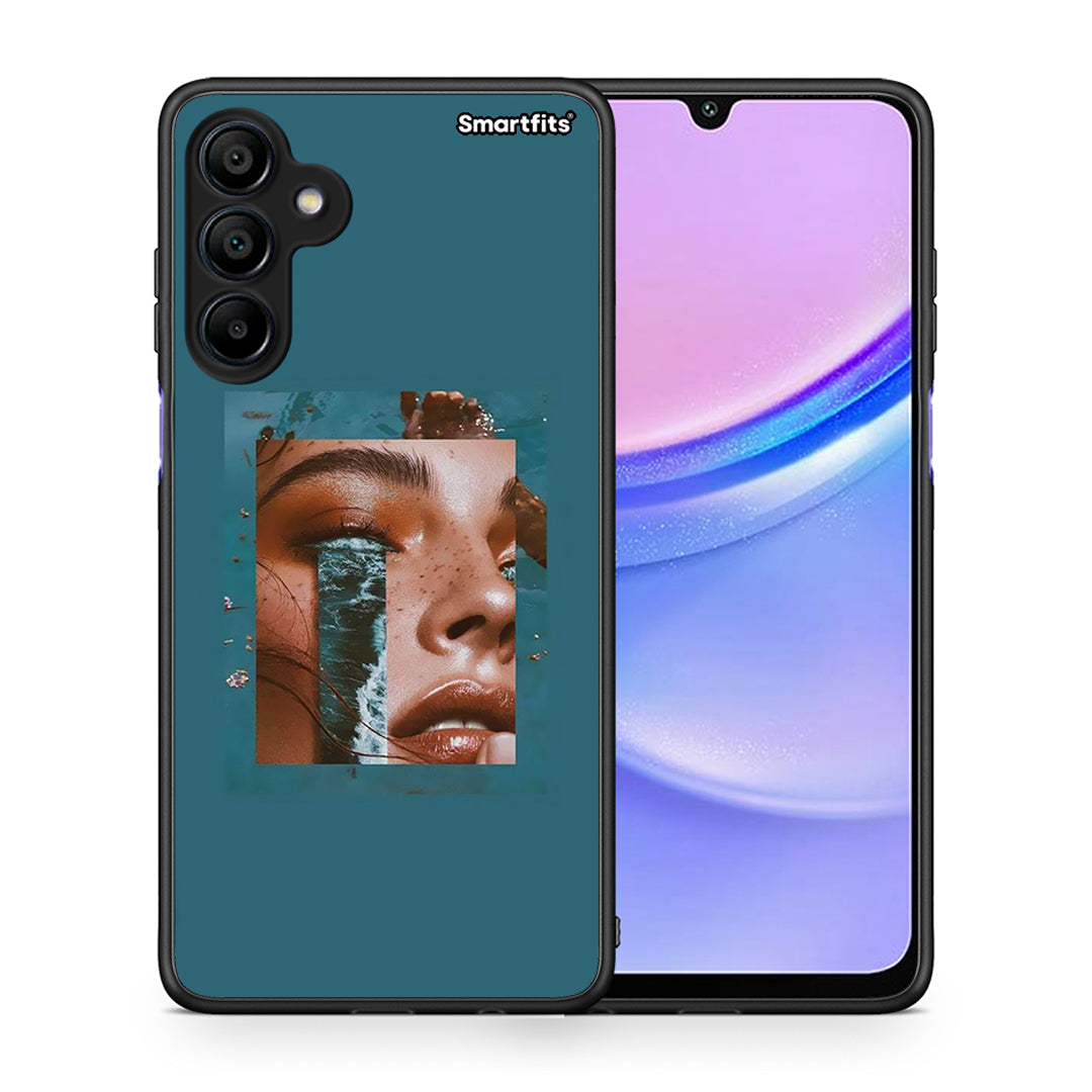 Θήκη Samsung Galaxy A15 4G Cry An Ocean από τη Smartfits με σχέδιο στο πίσω μέρος και μαύρο περίβλημα | Samsung Galaxy A15 4G Cry An Ocean case with colorful back and black bezels