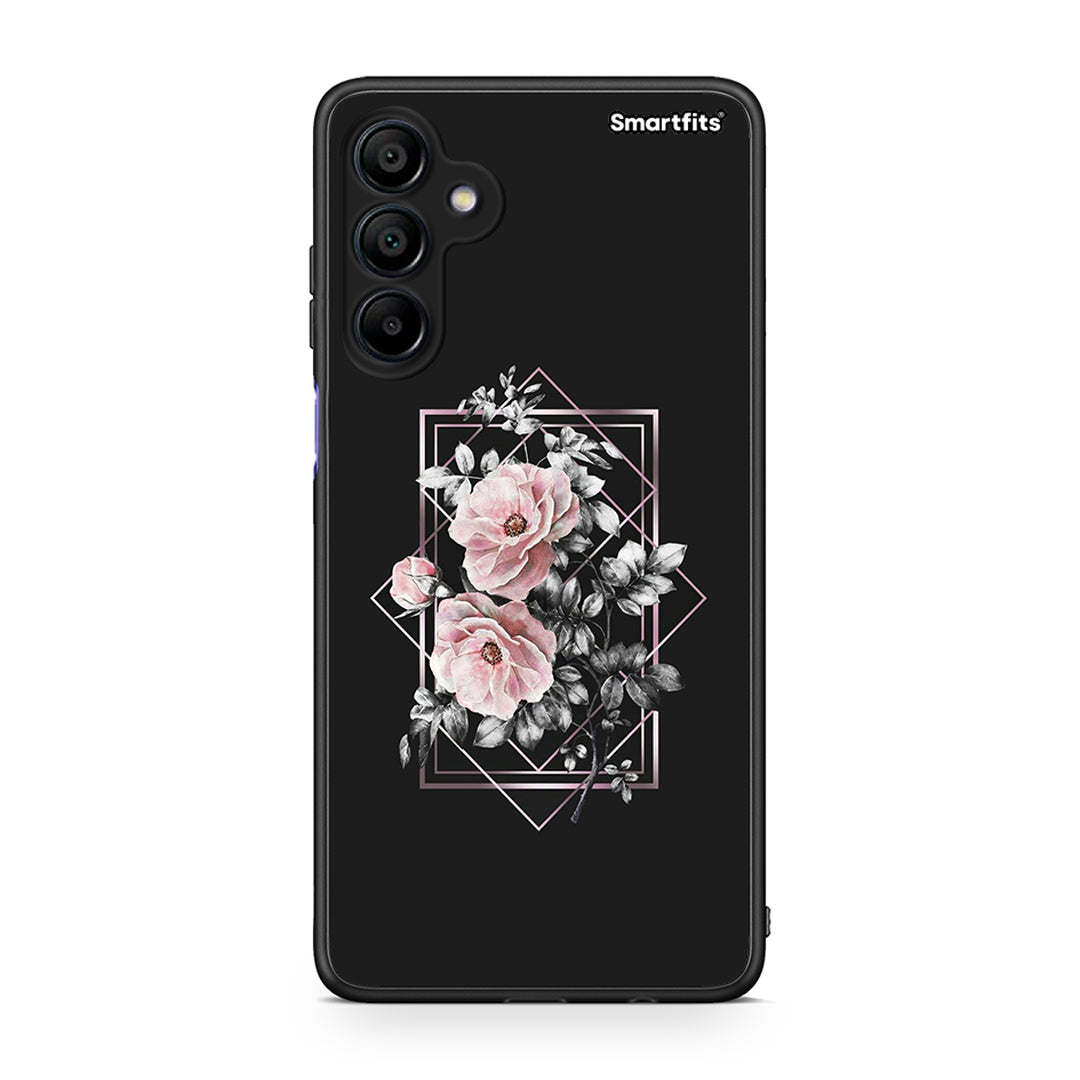 4 - Samsung Galaxy A15 4G Frame Flower case, cover, bumper