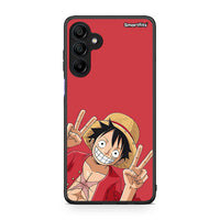 Thumbnail for Samsung Galaxy A15 4G Pirate Luffy Θήκη από τη Smartfits με σχέδιο στο πίσω μέρος και μαύρο περίβλημα | Smartphone case with colorful back and black bezels by Smartfits