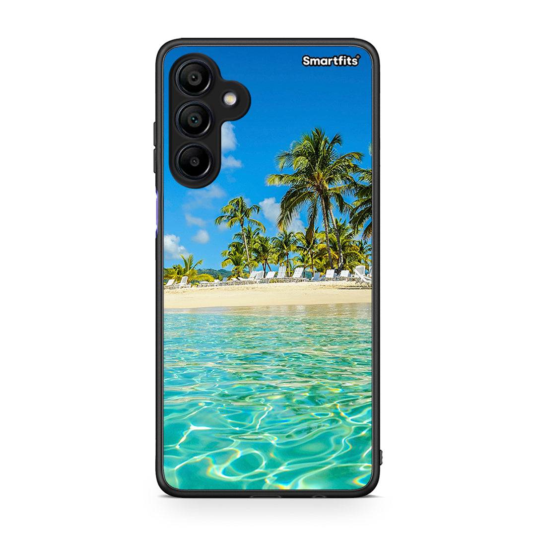 Samsung Galaxy A15 4G Tropical Vibes Θήκη από τη Smartfits με σχέδιο στο πίσω μέρος και μαύρο περίβλημα | Smartphone case with colorful back and black bezels by Smartfits