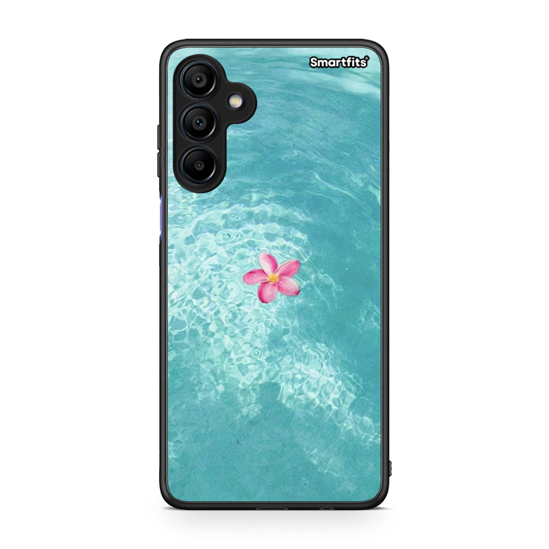 Samsung Galaxy A15 4G Water Flower Θήκη από τη Smartfits με σχέδιο στο πίσω μέρος και μαύρο περίβλημα | Smartphone case with colorful back and black bezels by Smartfits