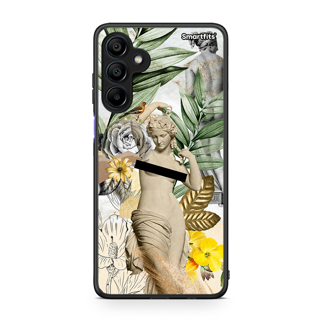 Samsung Galaxy A15 4G Woman Statue θήκη από τη Smartfits με σχέδιο στο πίσω μέρος και μαύρο περίβλημα | Smartphone case with colorful back and black bezels by Smartfits