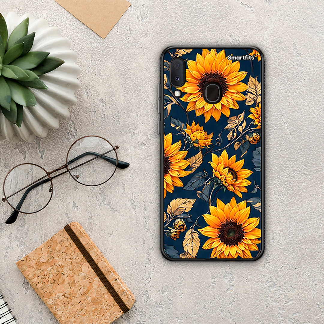 Autumn Sunflowers - Samsung Galaxy A30 case