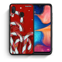 Thumbnail for Θήκη Samsung Galaxy A30 Candy Cane από τη Smartfits με σχέδιο στο πίσω μέρος και μαύρο περίβλημα | Samsung Galaxy A30 Candy Cane case with colorful back and black bezels