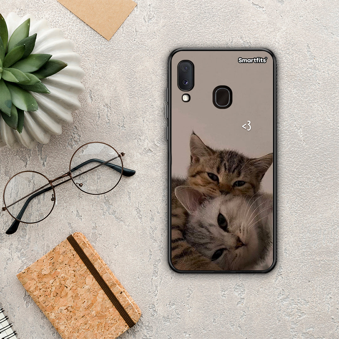 Cats in Love - Samsung Galaxy A30 case