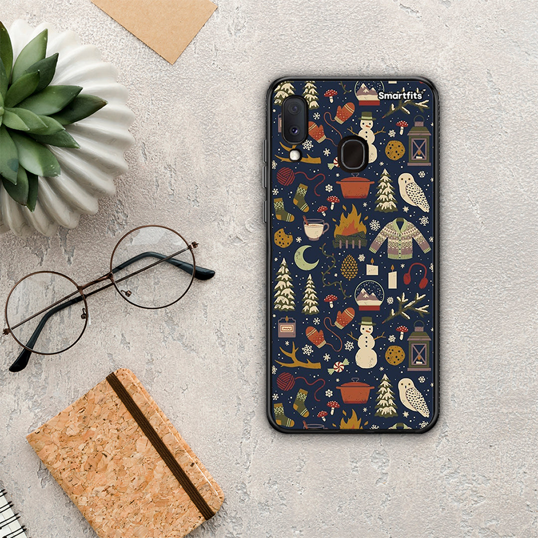 Christmas Elements - Samsung Galaxy A20E case