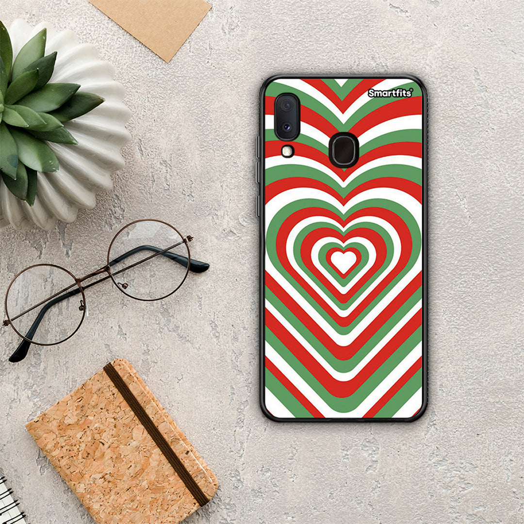 Christmas Hearts - Samsung Galaxy A20E case