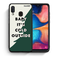 Thumbnail for Θήκη Samsung Galaxy A30 Cold Outside από τη Smartfits με σχέδιο στο πίσω μέρος και μαύρο περίβλημα | Samsung Galaxy A30 Cold Outside case with colorful back and black bezels