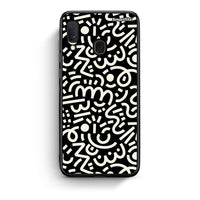 Thumbnail for Samsung A20e Doodle Art Θήκη από τη Smartfits με σχέδιο στο πίσω μέρος και μαύρο περίβλημα | Smartphone case with colorful back and black bezels by Smartfits