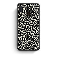 Thumbnail for Samsung Galaxy M20 Doodle Art Θήκη από τη Smartfits με σχέδιο στο πίσω μέρος και μαύρο περίβλημα | Smartphone case with colorful back and black bezels by Smartfits
