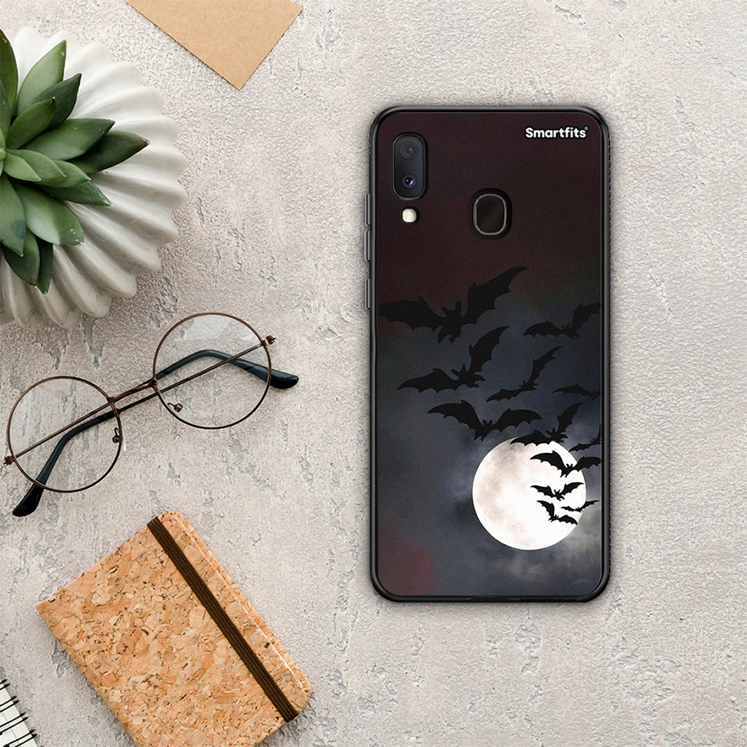 Halloween Bat Night - Samsung Galaxy A20E case