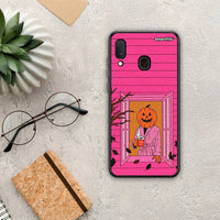 Thumbnail for Halloween Pumpkin Lady - Samsung Galaxy M20 case