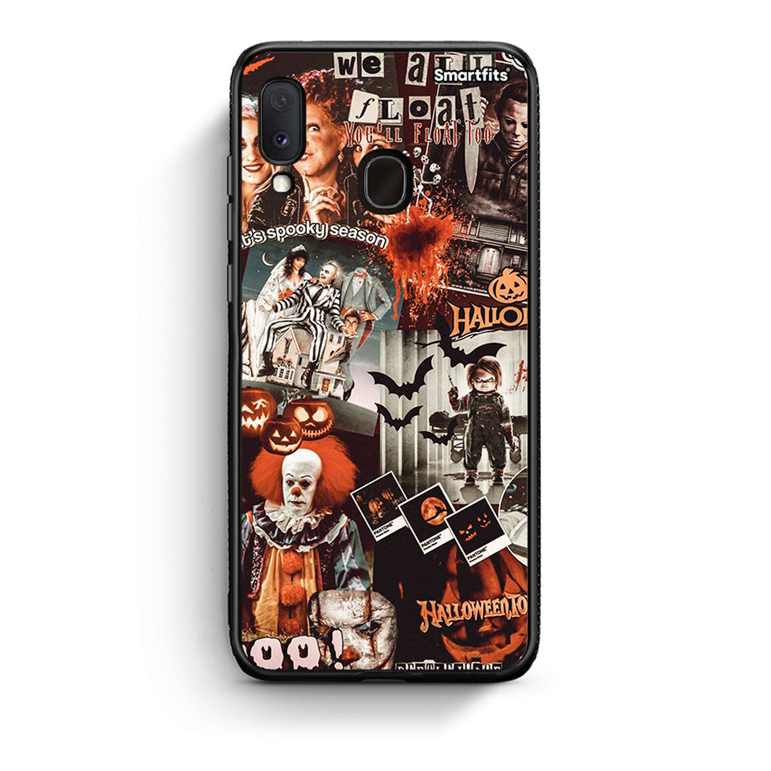 Samsung A20e Halloween Spooky Season Θήκη από τη Smartfits με σχέδιο στο πίσω μέρος και μαύρο περίβλημα | Smartphone case with colorful back and black bezels by Smartfits