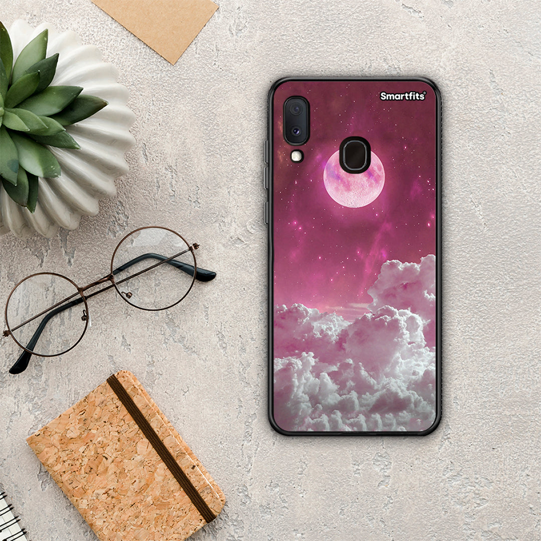 Pink Moon - Samsung Galaxy M20 case