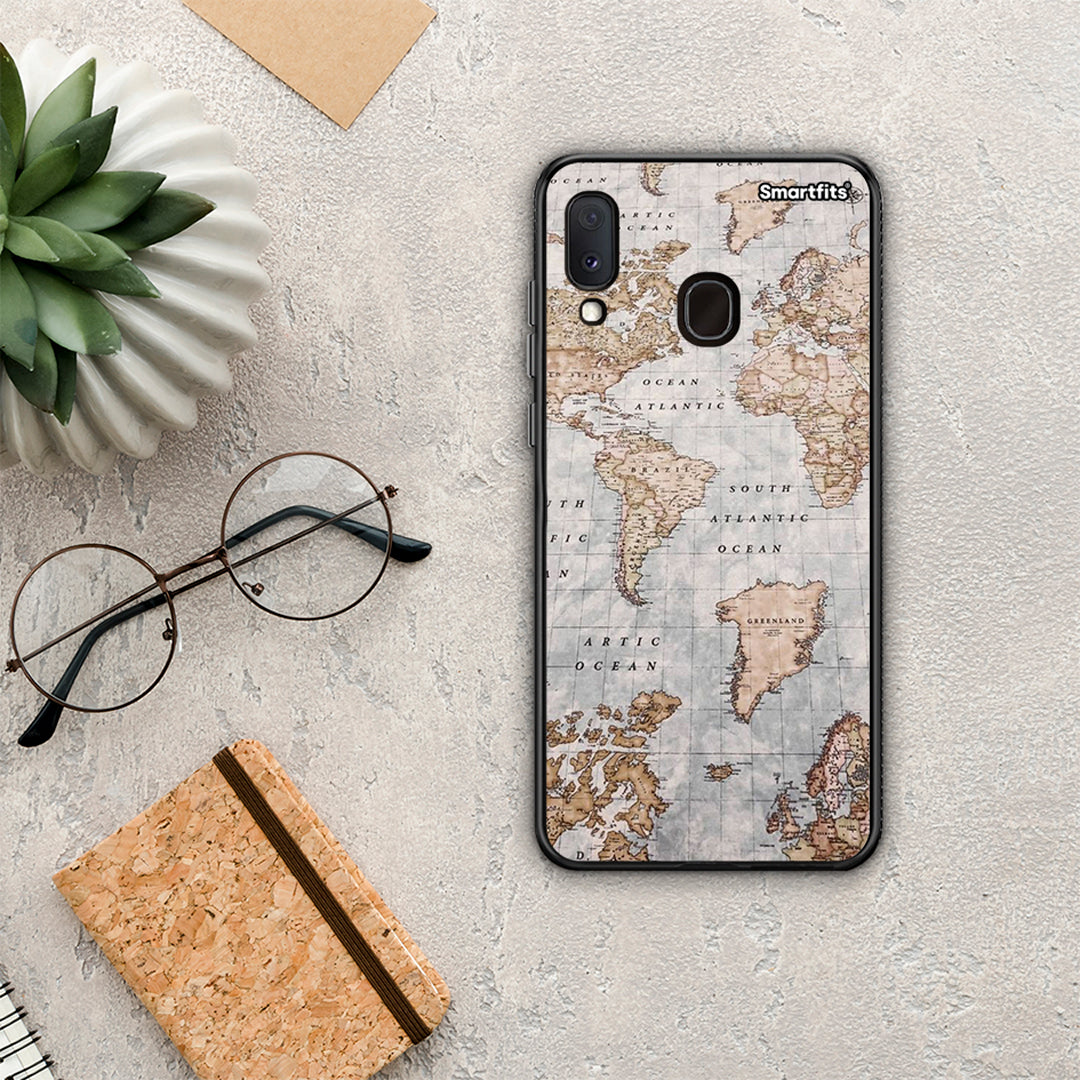 World Map - Samsung Galaxy M20 case