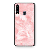 Thumbnail for Boho Pink Feather - Samsung Galaxy A20s case