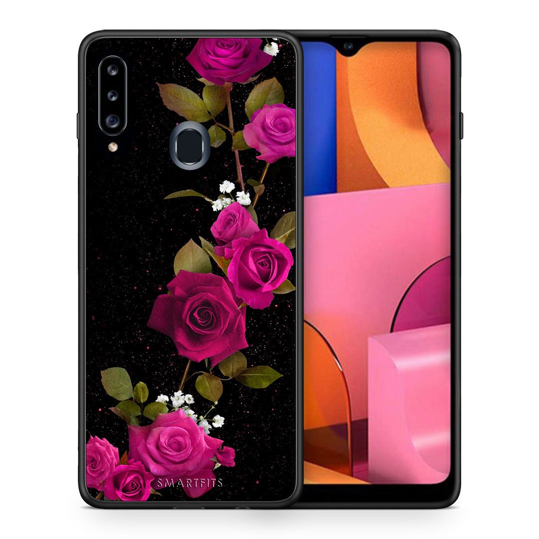 Flower Red Roses - Samsung Galaxy A20s case