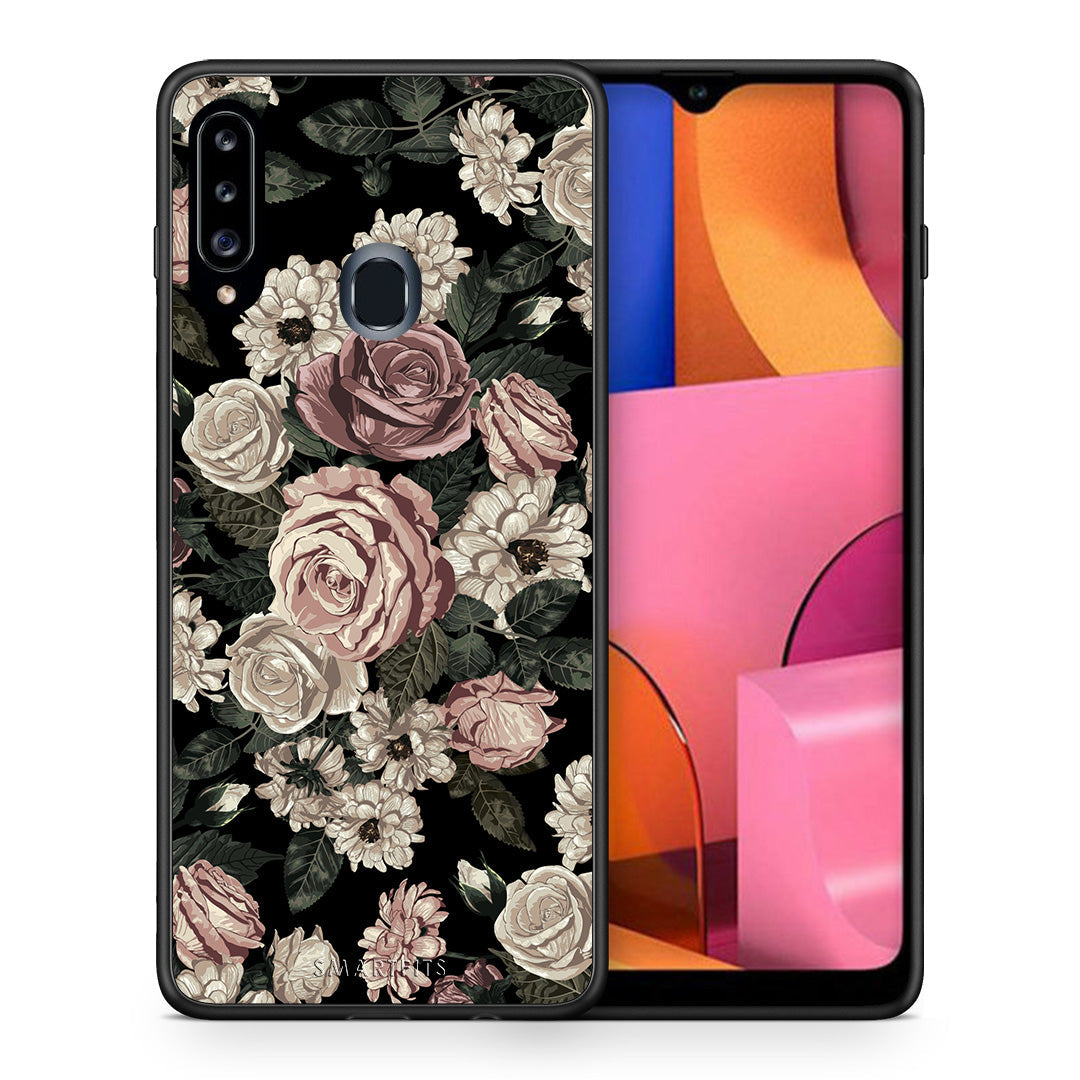 Flower Wild Roses - Samsung Galaxy A20s case