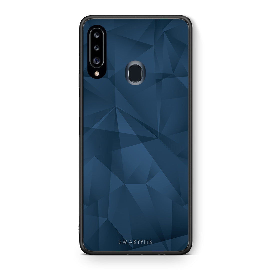Geometric Blue Abstract - Samsung Galaxy A20s case