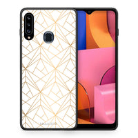 Thumbnail for Geometric Luxury White - Samsung Galaxy A20s case