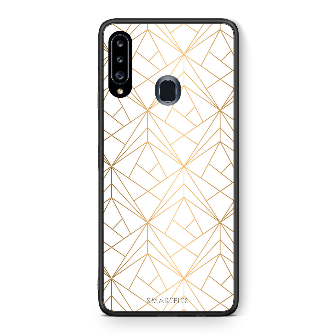 Geometric Luxury White - Samsung Galaxy A20s case