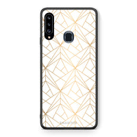 Thumbnail for Geometric Luxury White - Samsung Galaxy A20s case