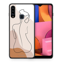 Thumbnail for Lineart Woman - Samsung Galaxy A20s case