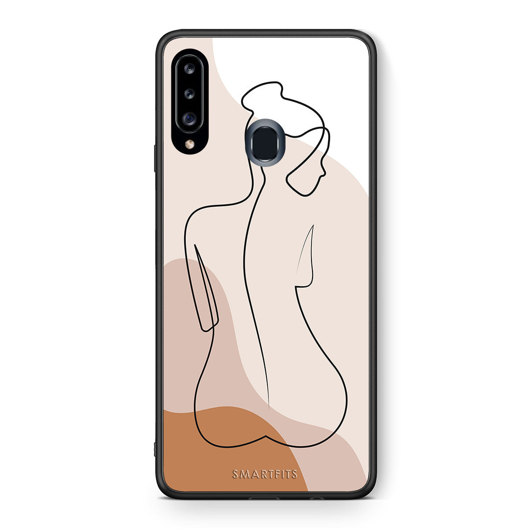 Lineart Woman - Samsung Galaxy A20s case