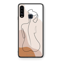 Thumbnail for Lineart Woman - Samsung Galaxy A20s case