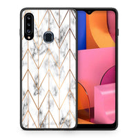 Thumbnail for Marble Gold Geometric - Samsung Galaxy A20s case