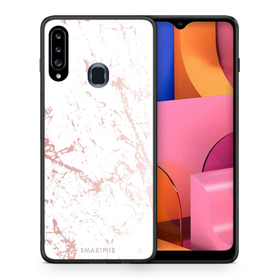 Marble Pink Splash - Samsung Galaxy A20s case
