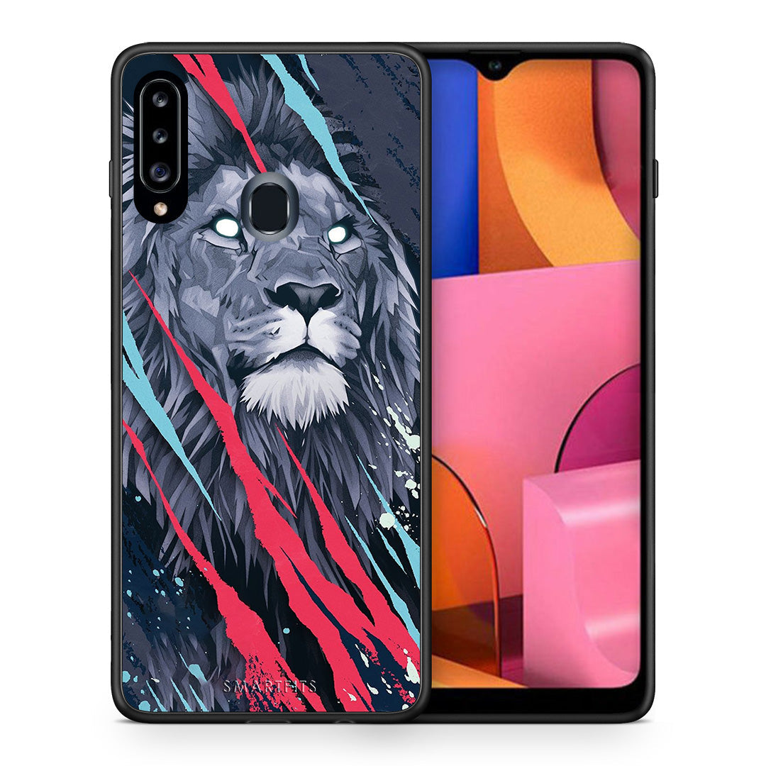 PopArt Lion Designer - Samsung Galaxy A20s case