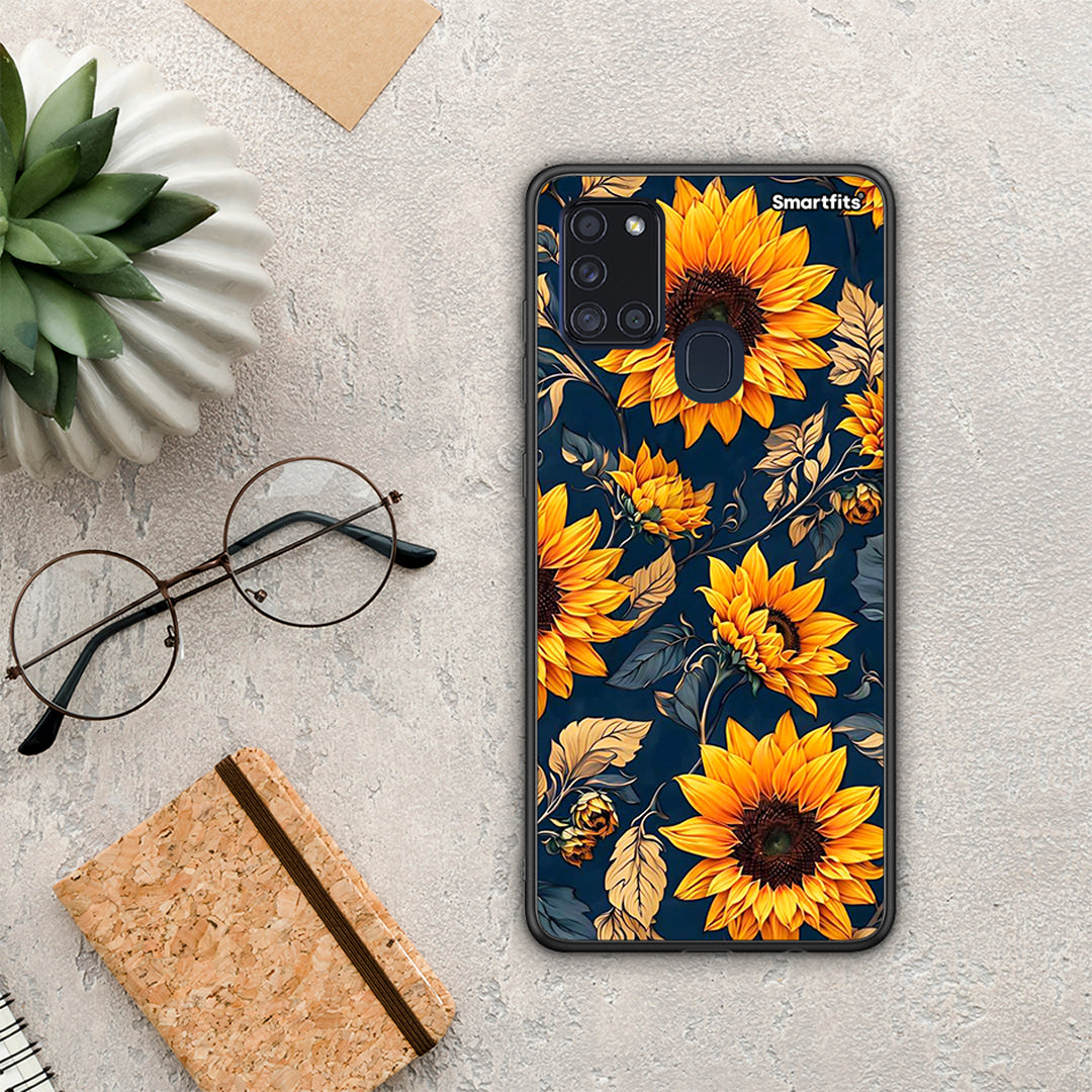 Autumn Sunflowers - Samsung Galaxy A21s θήκη