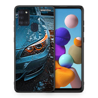 Thumbnail for Θήκη Samsung A21s Bmw E60 από τη Smartfits με σχέδιο στο πίσω μέρος και μαύρο περίβλημα | Samsung A21s Bmw E60 case with colorful back and black bezels