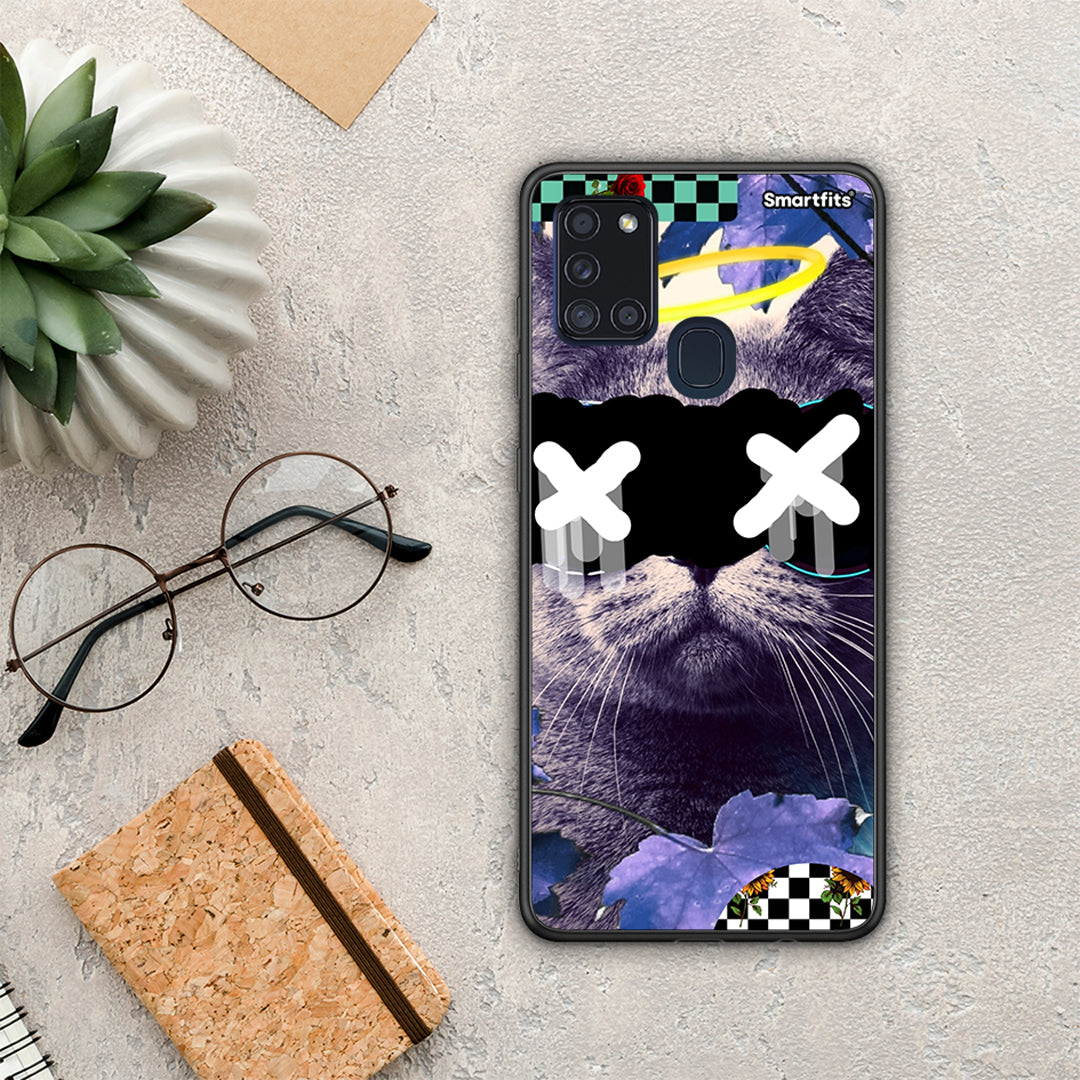 Cat Collage - Samsung Galaxy A21s θήκη