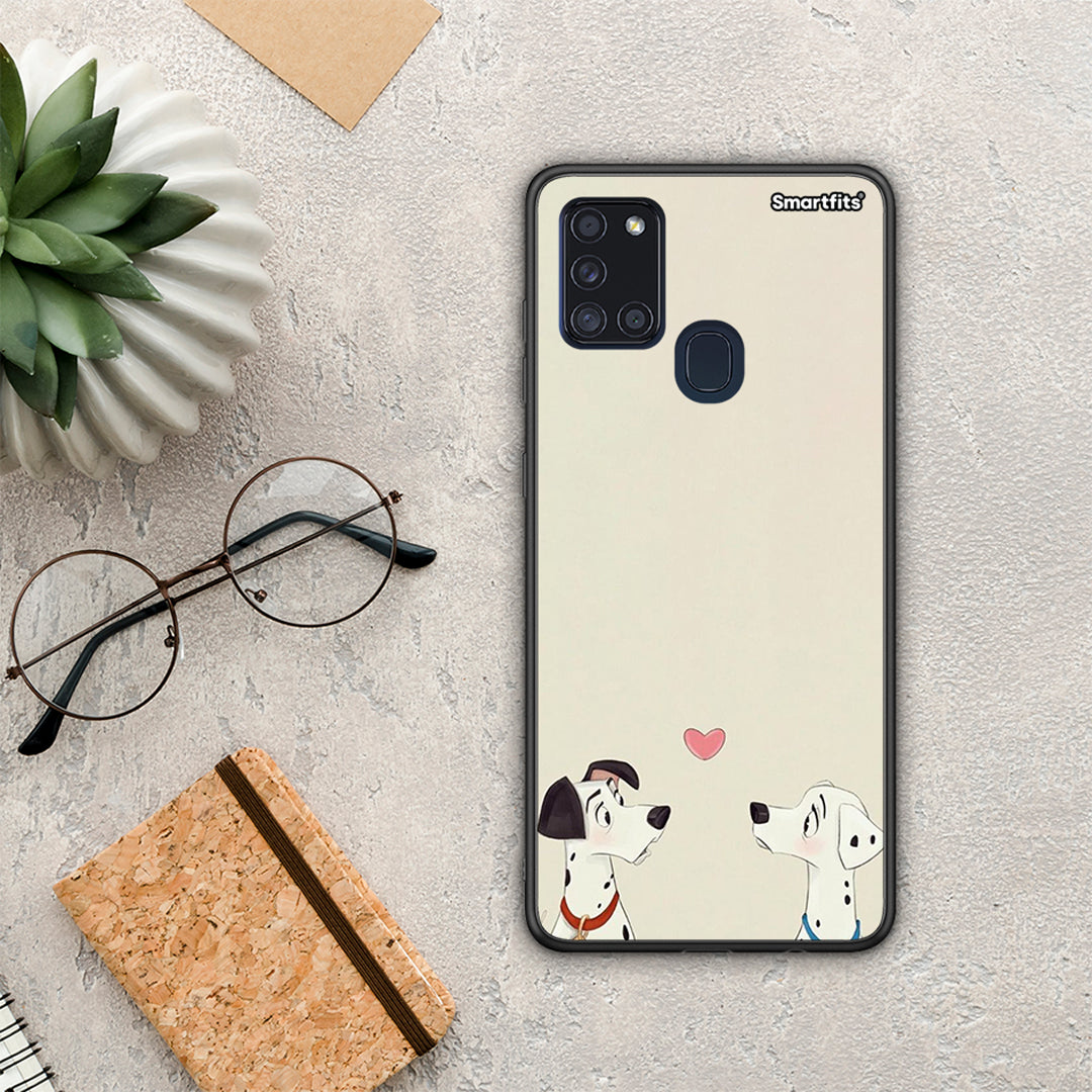 Dalmatians Love - Samsung Galaxy A21s θήκη