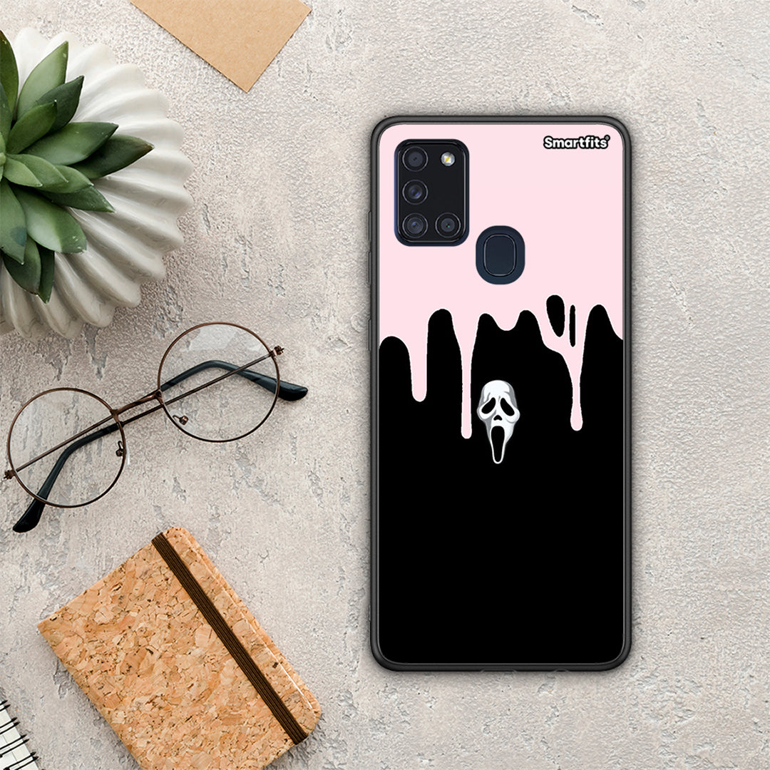 Melting Halloween Mask - Samsung Galaxy A21S case