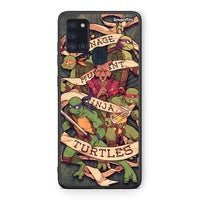 Thumbnail for Samsung A21s Ninja Turtles θήκη από τη Smartfits με σχέδιο στο πίσω μέρος και μαύρο περίβλημα | Smartphone case with colorful back and black bezels by Smartfits