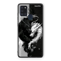 Thumbnail for Samsung A21s Yin Yang Θήκη από τη Smartfits με σχέδιο στο πίσω μέρος και μαύρο περίβλημα | Smartphone case with colorful back and black bezels by Smartfits