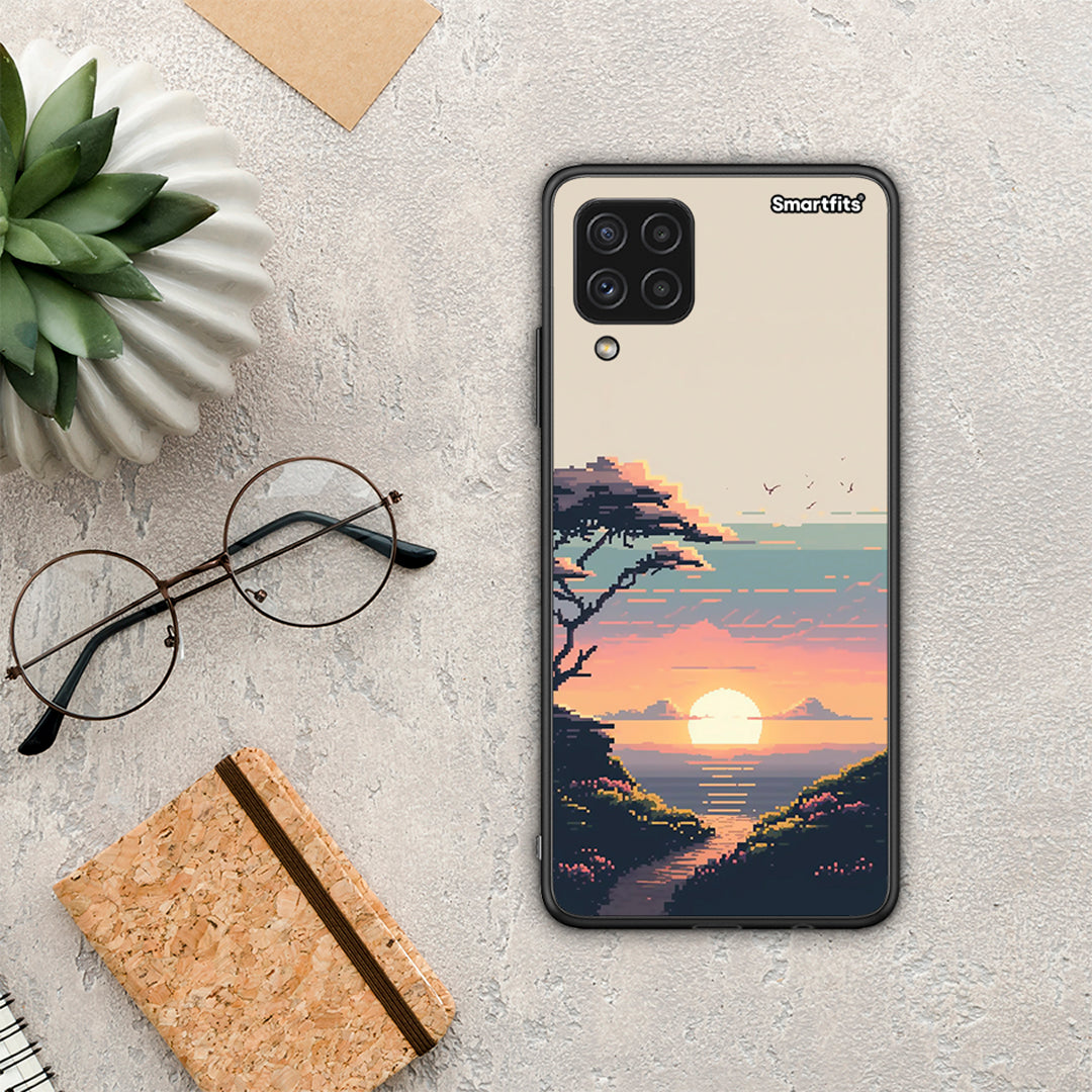 Pixel Sunset - Samsung Galaxy A22 4G case